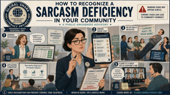 How to Recognize a Sarcasm Deficiency in Your Community
